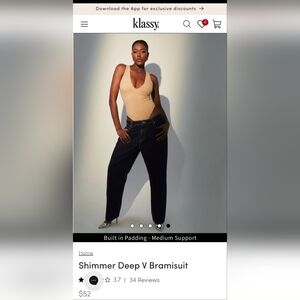 Klassy Network Tan Bodysuit